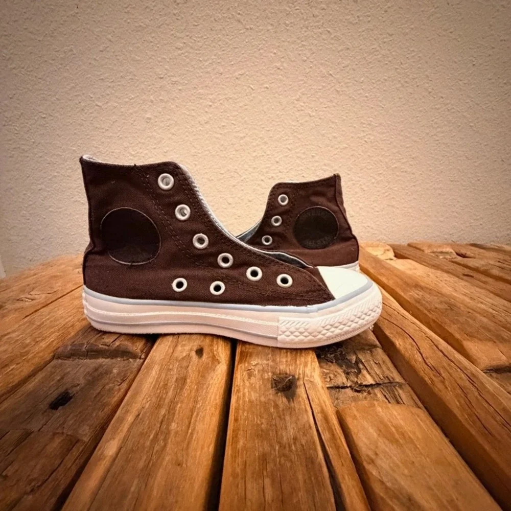 Converse Chuck Taylor All Star High Top Brown Blue Kids Size 11 3U075 Sneaker